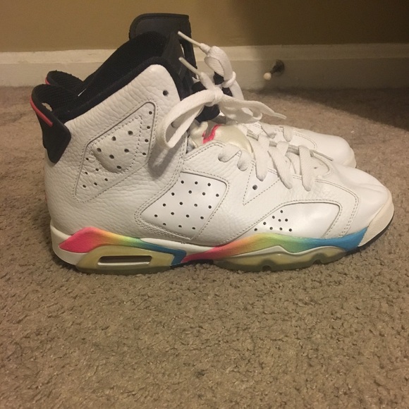 rainbow 6s jordans